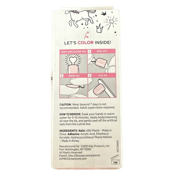 ImPRESS Mini Press On Manicure Nails For Kids 20 Nails & Mini File # 87407 - Picture 2 of 3